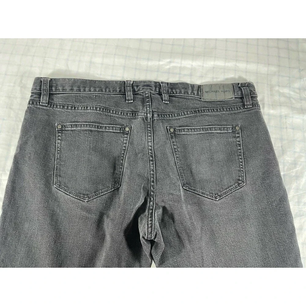 Michael Kors Parker Slim Fit Jeans Men's 38x32 Gray American Milled Denim